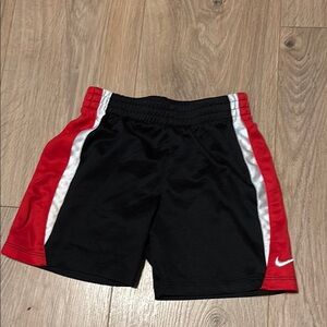 Nike Black and Red Athletic Shorts